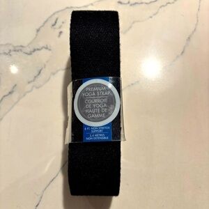 GAIAM STUDIO SELECT Black Premium Yoga Strap 8 Feet Non Stretch NEW